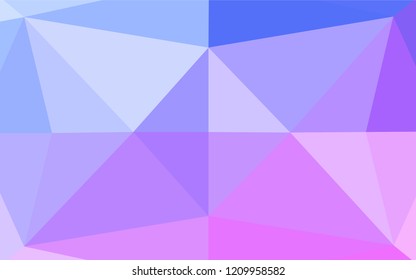 Light Pink, Blue vector shining hexagonal template. Colorful abstract illustration with gradient. A completely new template for your business design.