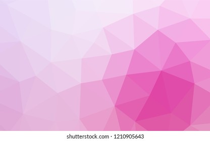 Light Pink, Blue vector shining hexagonal background. Colorful abstract illustration with gradient. The textured pattern can be used for background.