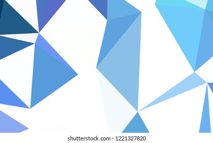 Light Pink, Blue vector shining triangular backdrop. Modern abstract illustration with triangles. Template for cell phone's backgrounds.