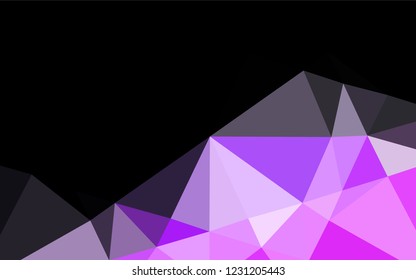 Light Pink, Blue vector shining hexagonal pattern. Modern geometrical abstract illustration with gradient. A new texture for your design.
