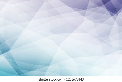 Light Pink, Blue vector shining triangular backdrop. Creative illustration in halftone style with triangles. Textured pattern for your backgrounds.