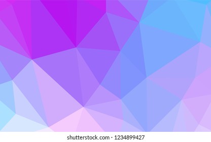 Light Pink, Blue vector shining triangular layout. Shining colorful illustration with triangles. New template for your brand book.