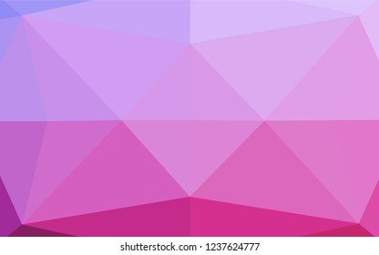 Light Pink, Blue vector shining hexagonal template. Shining colored illustration in a Brand new style. A completely new template for your business design.