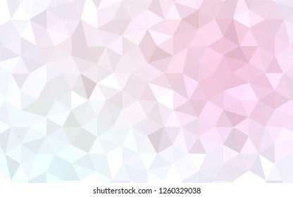 Light Pink, Blue vector shining triangular backdrop. Colorful abstract illustration with triangles. A new texture for your web site.