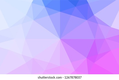 Light Pink, Blue vector shining hexagonal background. Colorful abstract illustration with gradient. The template can be used as a background for cell phones.