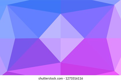 Light Pink, Blue vector shining hexagonal pattern. An elegant bright illustration with gradient. The polygonal design can be used for your web site.