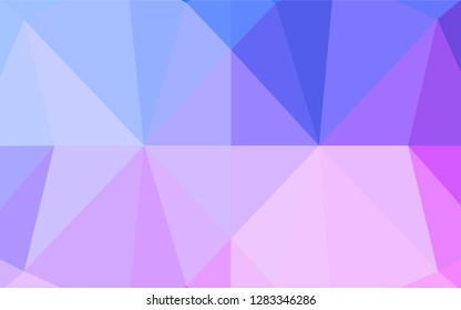 Light Pink, Blue vector shining hexagonal template. Shining colored illustration in a Brand new style. The template can be used as a background for cell phones.