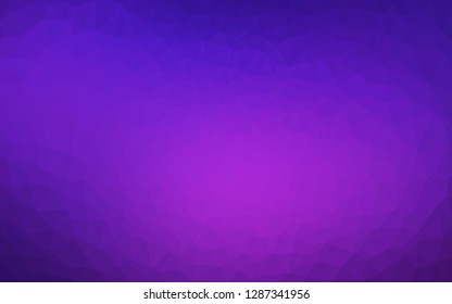 Light Pink, Blue vector shining triangular pattern. Colorful illustration in Origami style with gradient.  Completely new template for your business design.