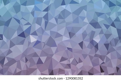 Light Pink, Blue vector shining triangular backdrop. Creative illustration in halftone style with triangles. New template for your brand book.