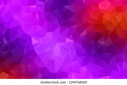 Light Pink, Blue vector shining triangular background. A completely new color illustration in a polygonal style. A new texture for your web site.