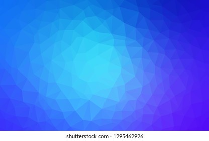 Light Pink, Blue vector shining triangular backdrop. Shining polygonal illustration, which consist of triangles. Textured pattern for your backgrounds.