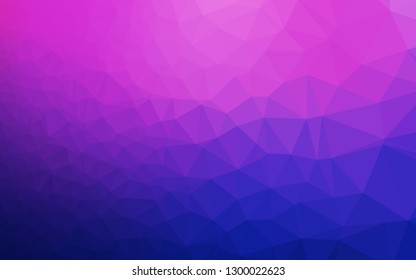 Light Pink, Blue vector shining triangular background. A sample with polygonal shapes. Brand new style for your business design.