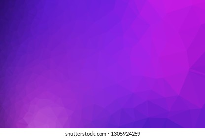 Light Pink, Blue vector shining triangular pattern. Glitter abstract illustration with an elegant design. The best triangular design for your business.