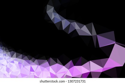 Light Pink, Blue vector shining triangular pattern. Shining illustration, which consist of triangles. Textured pattern for background.