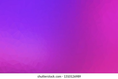 Light Pink, Blue vector shining triangular template. A sample with polygonal shapes. Brand new style for your business design.