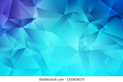 Light Pink, Blue vector shining triangular background. Modern abstract illustration with triangles. Completely new template for your banner.
