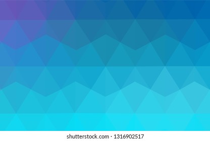 Light Pink, Blue vector shining triangular cover. Triangular geometric sample with gradient.  New template for your brand book.