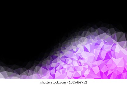 Light Pink, Blue vector shining triangular template. Brand new colorful illustration in with gradient. Textured pattern for background.