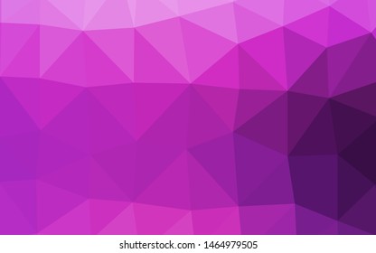 Light Pink, Blue vector shining triangular template. Geometric illustration in Origami style with gradient. Brand new style for your business design.