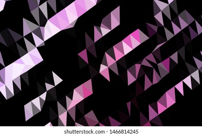 Light Pink, Blue vector shining triangular pattern. Modern geometrical abstract illustration with gradient. Template for your brand book.