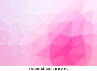 Light Pink, Blue vector shining triangular template. A completely new color illustration in a vague style. Completely new design for your business.
