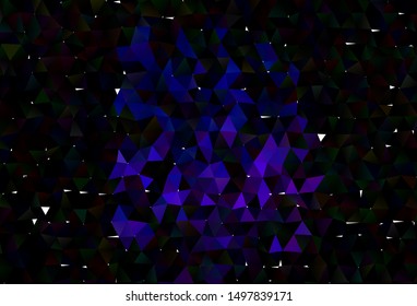 Light Pink, Blue vector shining triangular pattern. A completely new color illustration in a vague style. Elegant pattern for a brand book.