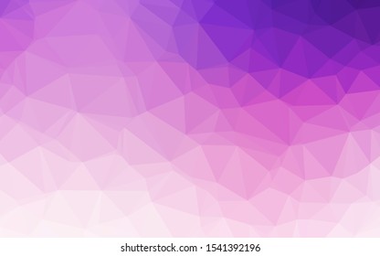 Light Pink, Blue vector shining triangular template. Glitter abstract illustration with an elegant design. Elegant pattern for a brand book.