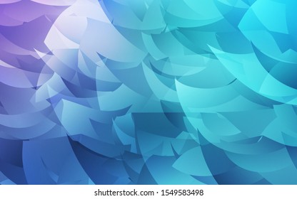 Light Pink, Blue vector shining triangular background. Colorful illustration in abstract style with triangles. Brand new design for your business.