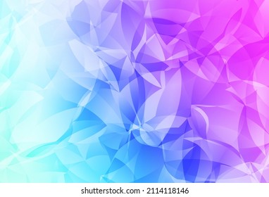 Light Pink, Blue vector shining triangular background. Creative illustration in halftone style with triangles. Best triangular design for your business.