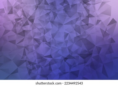 Light Pink, Blue vector shining triangular background. Glitter abstract illustration with an elegant triangles. Brand new style for your business design.