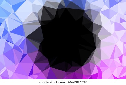Light Pink, Blue vector shining triangular template. An elegant bright illustration with gradient. Template for a cell phone background.