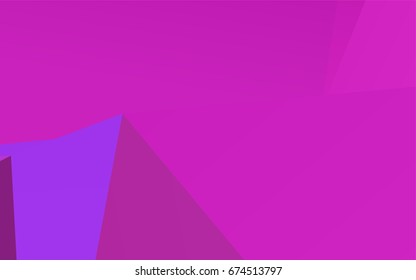 Light Pink, Blue vector shining triangular template. Shining illustration, which consist of triangles. A completely new design for your business.