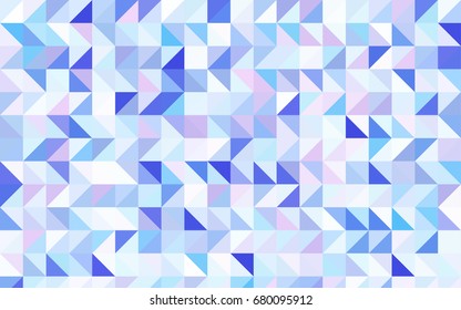 Light Pink, Blue vector shining triangular pattern. Colorful illustration in abstract style with gradient. Triangular pattern for your business design.
