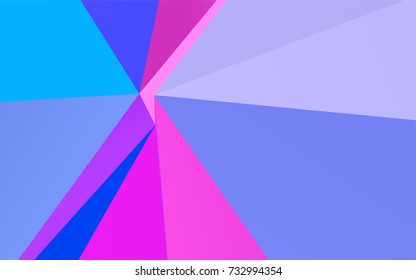 Light Pink, Blue vector shining triangular pattern. A completely new color illustration in a vague style. The best triangular design for your business.