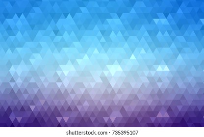 Light Pink, Blue vector shining triangular pattern. Geometric illustration in Origami style with gradient.  A completely new design for your business.