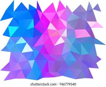 Light Pink, Blue vector shining triangular template. Glitter abstract illustration with an elegant design. Brand-new style for your business design.