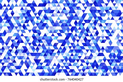 Light Pink, Blue vector shining triangular background. Colorful illustration in abstract style with gradient. Brand-new style for your business design.