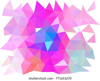 Light Pink, Blue vector shining triangular pattern. Brand-new colored illustration in blurry style with gradient. Brand-new style for your business design.