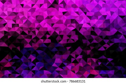 Light Pink, Blue vector shining triangular pattern. Shining colored illustration in a brand-new style. A completely new template for your business design.