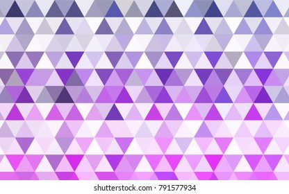 Light Pink, Blue vector shining triangular background. Creative geometric illustration in Origami style with gradient. Triangular pattern for your business design.