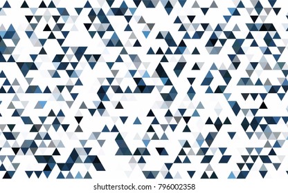 Light Pink, Blue vector shining triangular pattern. Glitter abstract illustration with an elegant design. The completely new template can be used for your brand book.