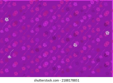 Light Pink, Blue vector sketch template. Sketchy doodles with colorful gradient leaves. New template for your brand book.