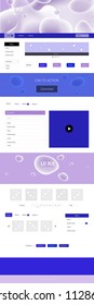 Light Pink, Blue vector style guide with bent lines. Elegant bright illustration with gradient  in memphis style. This sample is for your website.