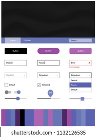 Light Pink, Blue vector style guide with bent lines. Colorful illustration in abstract memphis style with gradient. This template you can use for landing pages.