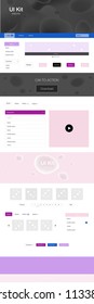 Light Pink, Blue vector style guide with bent lines. Colorful illustration in abstract memphis style with gradient. This sample is for your landing page.