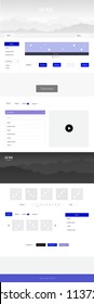 Light Pink, Blue vector style guide with mountains. Colorful Style guide with mountains on abstract background. This sample is for your tourist website.
