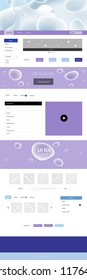 Light Pink, Blue vector style guide with bent lines. Shining curly illustration in marble style with gradient. This template you can use for websites.