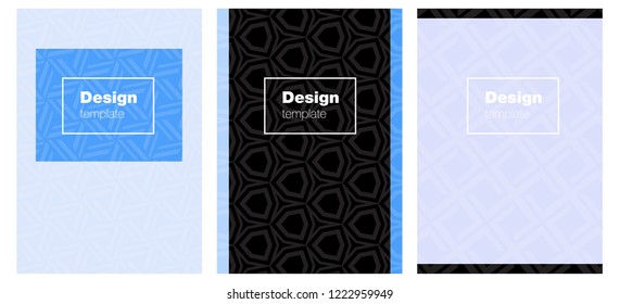 Light Pink, Blue vector style guide for notepads. Abstract booklet on colored background with gradient. Pattern notebooks, journals.