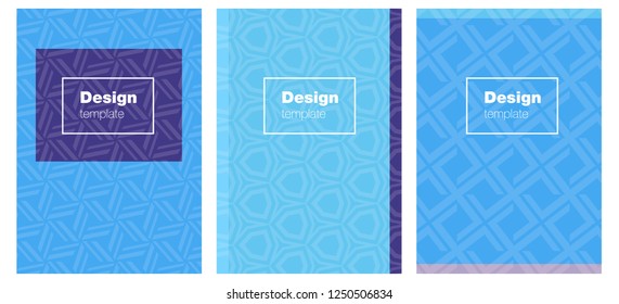Light Pink, Blue vector style guide for notepads. Abstract booklet on colored background with gradient. Template for magazines, jurnals.