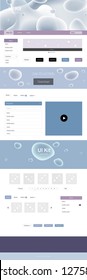 Light Pink, Blue vector style guide with bent lines. Modern gradient abstract illustration with bandy lines. This template you can use for landing pages.